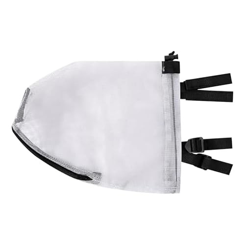 Gcerfby Hundenetz-Kapuze – Hundesicherheits-Netzschutz – atmungsaktiv, kratzfester Schutz mit Mund-Reißverschluss ermöglicht Hecheln, Trinken, Haustierdusche, Schwimmen, Fellpflege, Badeschutz von Gcerfby