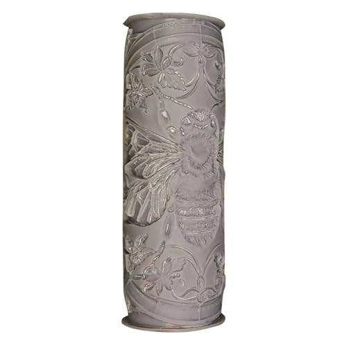 Gcerfby Keramikwerkzeuge, Modellierungsmuster Tonrollen -Werkzeug, Handwerk mit Vogelbienenwalmuster, 10x3x3cm, einfach zu bedienen, tragbar für handgefertigte Keramikhandwerks von Gcerfby
