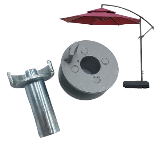 Gcerfby Patio Umbrella Replacement Parts - Ständerbasis Stabilisator Hülse Ersatz | Adapter Für Schirmständer Zubehör Für Sonnenschirme Pool Terrasse Barbereich von Gcerfby