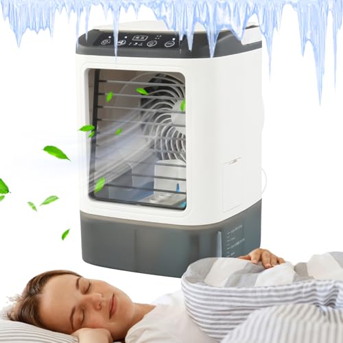 Gcerfby Persönliches Klimagerät Ventilator,USB Desktop Verdunstungsluftbefeuchter - LED 3-Stufen Ventilator Für Schlafzimmer Wohnung Garage Innenbereich Gcerfby Persönliches Klimagerät Ventilator,USB Desktop Verdunstungsluftbefeuchter - LED 3-Stufen Ventilator Für Schlafzimmer Wohnung Garage Innenbereich von Gcerfby