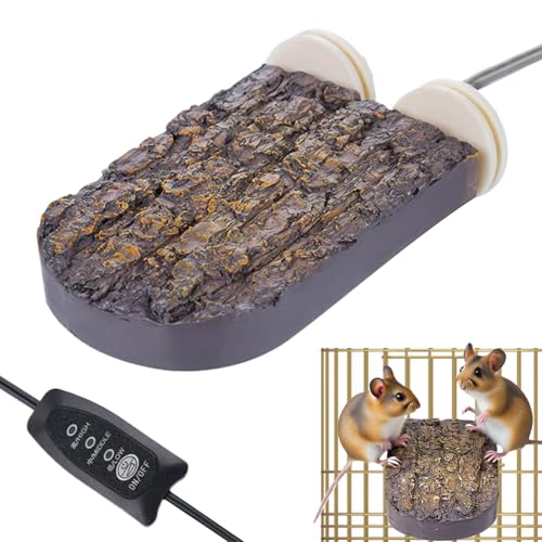 Gcerfby Sitzstange | Wärmestein Sitzstange Mit Temperaturregelung - Wärmeplatz Für Conure Ara Und Kleintiere Im Winter von Gcerfby