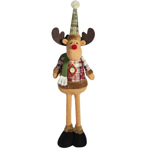 Gcerfby -Weihnachtsdekoration, Weihnachtsmann-Dekoration | -Dekoration, stehend, mit ausziehbaren Beinen | Stehende Figur, weihnachtliche Wohndekoration für Kamin, Schlafzimmer von Gcerfby