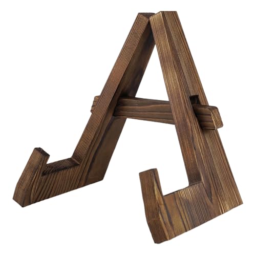 Holzkochbuchständer, einstellbares Design, 20x13x23cm, stilvoller Rezeptbuchhalter, multifunktionales Foto -Bildrahmen -Display -Stand, einfach zu errichten, für Home Kitchen Counter Tischplatte von Gcerfby