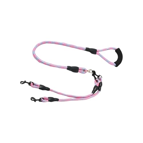 Hundeausbildungsseil, Haustierleiter im Freien, Doppelhundgurt -Leine, Stützung von Wander- und Wanderaktivitäten, ergonomischem Griff und rotierender Clip, 150 cm, für das Training Hundeausbildungsseil, Haustierleiter im Freien, Doppelhundgurt -Leine, Stützung von Wander- und Wanderaktivitäten, ergonomischem Griff und rotierender Clip, 150 cm, für das Training von Gcerfby