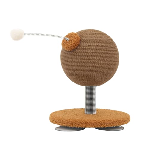 Katzenkratzbugel, Kätzchen -Kratzer -Übungsspielzeug, Saugbecher -Katzenspielzeugkugel, Interaktives Saugdesign, Einfach Zu Bedienen, Ideal Für Katzen, Innenräume, Wohnzimmer Schlafzimmer Wandboden Fe von Gcerfby