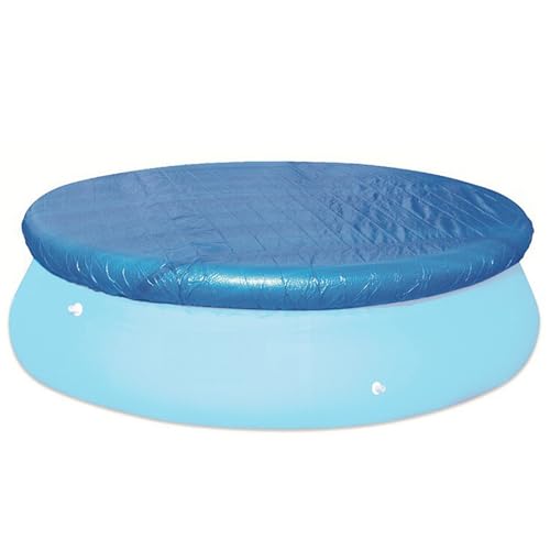 Runde Poolabdeckung, staubfester Beschützer mit Kordeladring, aufblasbare Poolabdeckungen, blau von Gcerfby