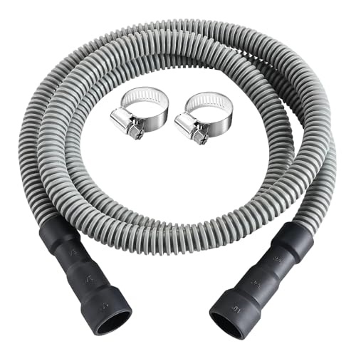 Spülmaschinen-Ablaufschlauch, auslaufsicheres Design, 3M, Waschmaschinenschlauch-Set, flexibles Abflussrohr mit Klemme, einfach zu installieren, für Waschmaschine, Geschirrspüler & andere Anwendungen von Gcerfby