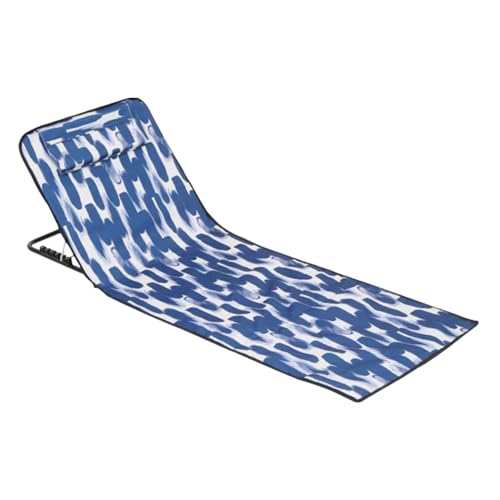 Strandmatte, Tragbarer Lounge -Stuhl, Klappbare Sonnenbadenmatte Mit Kopfstütze Rückenlehne, 160 X 52 X 38 Cm, Bequemes Sitzpolster, Einfach Zu Errichten, Ideal Für Das Camping Am Meer Im Hinterhof Im Strandmatte, Tragbarer Lounge -Stuhl, Klappbare Sonnenbadenmatte Mit Kopfstütze Rückenlehne, 160 X 52 X 38 Cm, Bequemes Sitzpolster, Einfach Zu Errichten, Ideal Für Das Camping Am Meer Im Hinterhof Im von Gcerfby