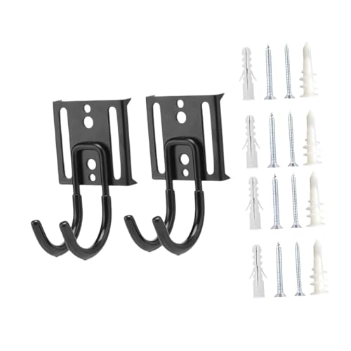 Gcljlmy 2 Stück Hochleistungs-Garagenhaken, Aufbewahrungs-Aufhänger-Organizer, Wandhaken, Allzweckhaken für Stühle, Verlängerungskabel, Bauholz (Kurze Haken) von Gcljlmy