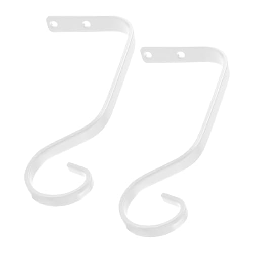 Gcljlmy 2X hängende Pflanzenhalterungen, Haken, Pflanzenaufhänger, Hängekorbhalterungen, Pflanzenwandhaken für Innenlaternen, Vogelhäuschen im Freien, Weiß von Gcljlmy