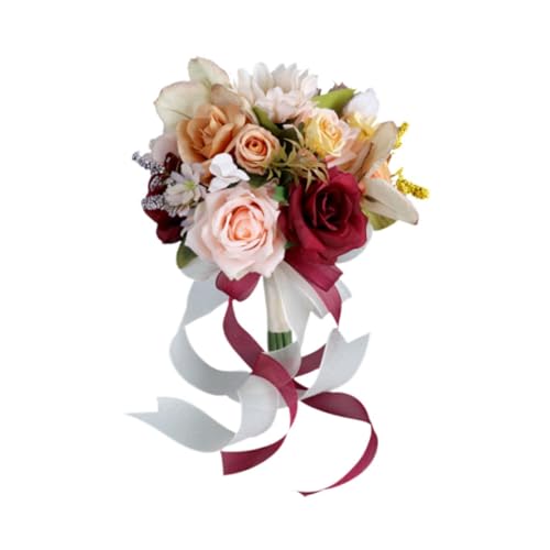 Gcljlmy Bouquet Brautjungferenstrauß Blumen Tisch Herzstück Romantische Braut Handblume Hochzeit Halten Blumendekoration Vorräte Gcljlmy Bouquet Brautjungferenstrauß Blumen Tisch Herzstück Romantische Braut Handblume Hochzeit Halten Blumendekoration Vorräte von Gcljlmy