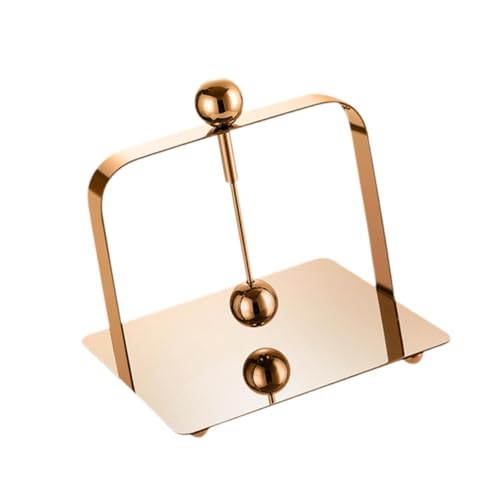 Gcljlmy Edelstahl -Serviettenhalter -Servietten -Rack -Organizer mit gewichteten Arm Serviettenspender Gewebehalter für Home Party Bar Decor (M) von Gcljlmy