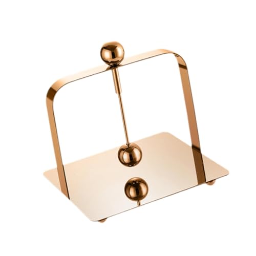 Gcljlmy Edelstahl -Serviettenhalter -Servietten -Rack -Organizer mit gewichteten Arm Serviettenspender Gewebehalter für Home Party Bar Decor (S) von Gcljlmy