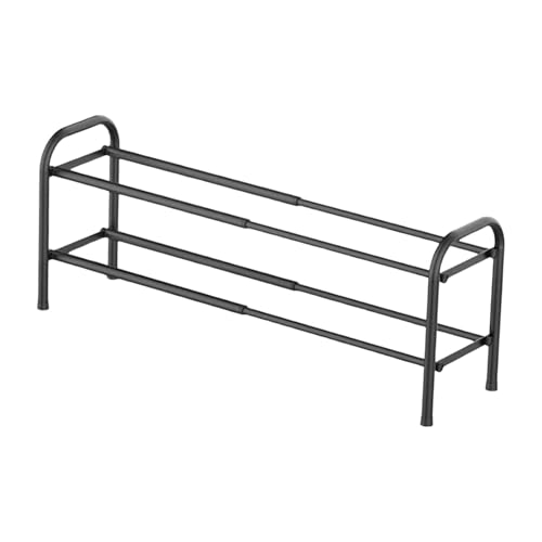 Gcljlmy Erweiterbares Schuhregal, Ausstellungsständer, Organisation, multifunktionales Lagerregal, Organizer, für Garage, Eingangsbereic (2-stufig) von Gcljlmy