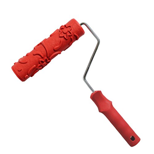 Gcljlmy Farbroller, 7 '' Geprägte Malerrolle Strukturwalze Malerwalze Gemusterter Farbroller, Empaistische Maserung Muster Roller mit Griff Farbwalze Lackierwalze für Home DIY Wanddekoration (# 10) von Gcljlmy