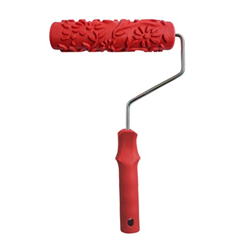Gcljlmy Farbroller, 7 '' Geprägte Malerrolle Strukturwalze Malerwalze Gemusterter Farbroller, Empaistische Maserung Muster Roller mit Griff Farbwalze Lackierwalze für Home DIY Wanddekoration (# 2) von Gcljlmy