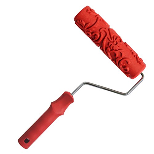 Gcljlmy Farbroller, 7 '' Geprägte Malerrolle Strukturwalze Malerwalze Gemusterter Farbroller, Empaistische Maserung Muster Roller mit Griff Farbwalze Lackierwalze für Home DIY Wanddekoration (# 5) von Gcljlmy