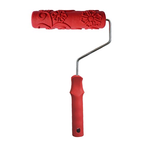 Gcljlmy Farbroller, 7 '' Geprägte Malerrolle Strukturwalze Malerwalze Gemusterter Farbroller, Empaistische Maserung Muster Roller mit Griff Farbwalze Lackierwalze für Home DIY Wanddekoration (# 7) von Gcljlmy