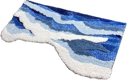 Gcljlmy Flächenteppich, Ozean-Teppich für Heimdekoration, Geschenk, waschbar, rutschfest, Schlafzimmerteppich, Badematte für Küche, Spielzimmer, Badezimmer (70cmx160cm) von Gcljlmy