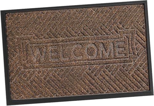 Gcljlmy Fußmatte für die Vordertür, Willkommensmatte, Heimdekoration, rutschfest, Geschenk, bequemer Eingangsteppich, Fußmatte für Küche, Innenbereich (Braun 80cmx120cm) von Gcljlmy