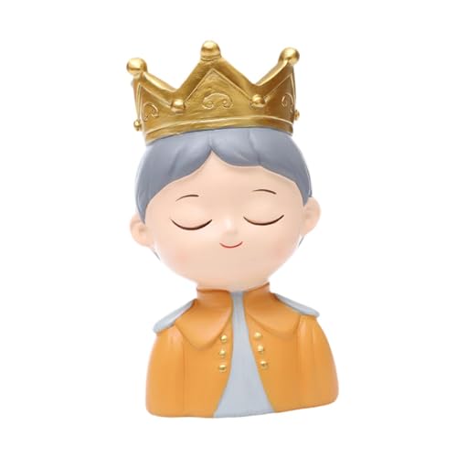 Gcljlmy Gesichts-Pflanztopf, Gesichtsvase, Dekoration, kreative Harzfigur, lustige Statue, Blumentopf, Kopf-Pflanzgefäß für Hof, Balkon, Terrasse (Junge) von Gcljlmy