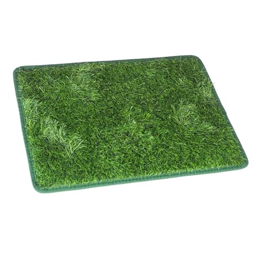Gcljlmy Grasmatte für Hunde, weicher Kunstrasen, leicht zu reinigen, für den Innen- und Außenbereich, Hunde-PIPI-Pad, Fußmatte, Dekoration, Starke (M) von Gcljlmy