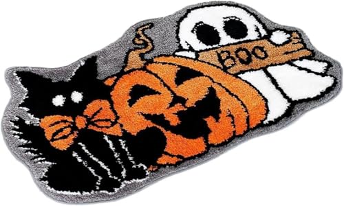 Gcljlmy Halloween-Bodenmatte, Teppich, Halloween-Party-Dekoration, weiche Fußmatte, Vordertürmatte für Schlafzimmer, Flur, Innenbereich, Veranda (60cmx90cm) von Gcljlmy
