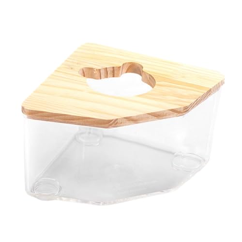 Gcljlmy Hamster Bad Toilette Badewanne Haustier Badezimmer Niedliche Form Lebensraum Dekor Haustier Becken Sandbehälter für Eichhörnchen Mäuse Frettchen, transparent von Gcljlmy