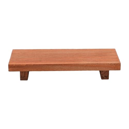 Gcljlmy Holzpodest Ständer Seifenschale Rechteckige Seifenspender Stand Holz Riser Ständer Footed Footed Tablett für Home Tabletop Hochzeitsfeier (Braun) von Gcljlmy