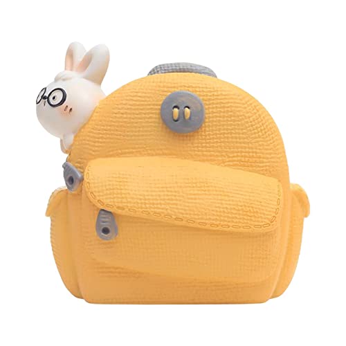 Gcljlmy Kreativer Blumentopf, Cartoon-Harz-Tisch-Organizer, Stiftehalter, Bar, Hofdekoration (Hase) von Gcljlmy