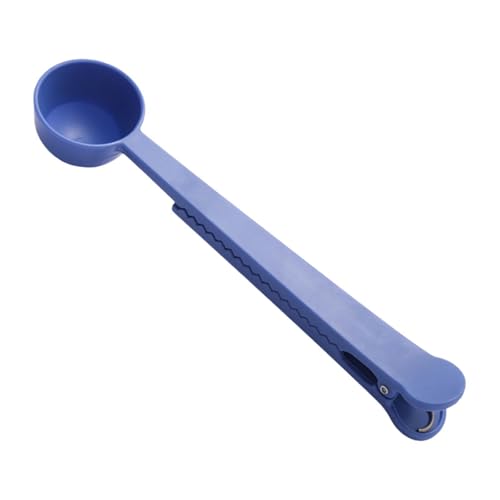 Gcljlmy Messlöffel, Kaffeebohnenlöffel, Küchenwerkzeuge, Kaffeelöffel-Clips, Versiegelungslöffel zum Backen von gemahlenem Kaffee und losen Teebohnen (Blau) von Gcljlmy