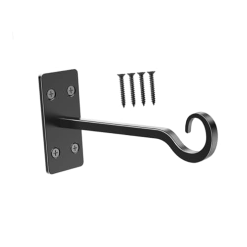 Gcljlmy Pflanzenhänger aus Schmiedeeisen, Haken zum Aufhängen von Pflanzen im Freien, praktischer, praktischer Wandhaken aus Metall für Windspiele, Zäune Gcljlmy Pflanzenhänger aus Schmiedeeisen, Haken zum Aufhängen von Pflanzen im Freien, praktischer, praktischer Wandhaken aus Metall für Windspiele, Zäune von Gcljlmy