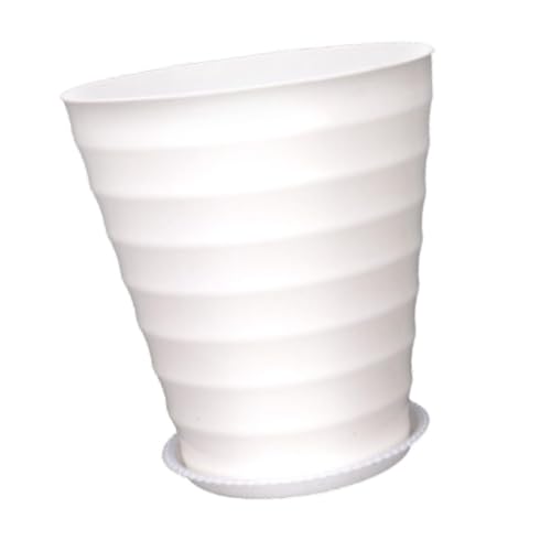 Gcljlmy Pflanzentopf, Pflanzenbehälter, leichtes Gewicht, Blütenvase -Pflanzenhalter moderner Blumentopf für Büro im Freien im Freien im Freien im Freien im (Weiß,L) von Gcljlmy