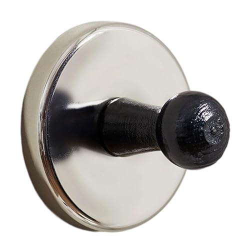 Gcljlmy Saugknopf Haken Wandhaken Handtuchhaken Kleiderhaken aus Holz Und PP Material für Badezimmer Küche Hotel Büro (Argent) von Gcljlmy