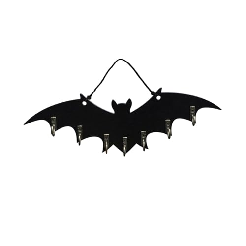 Gcljlmy Schlüsselhalter, Fledermaus-Schlüsselhaken, schwarzer Organizer, Wandmontage, dekorative gotische Wandhaken, Kleiderhaken für Regenschirm, Schlüssel Gcljlmy Schlüsselhalter, Fledermaus-Schlüsselhaken, schwarzer Organizer, Wandmontage, dekorative gotische Wandhaken, Kleiderhaken für Regenschirm, Schlüssel von Gcljlmy