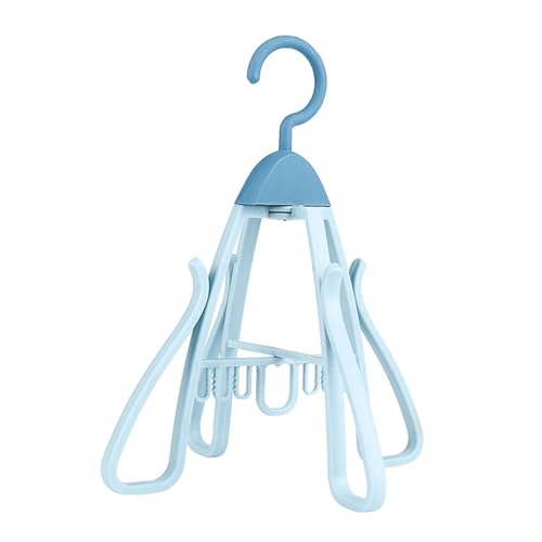 Gcljlmy Schuhregal, Schuhtrocknerhaken, Organizer, Balkon, Mehrzweck, Schlafzimmer, faltbar, drehbar, vielseitig, Haken zum Aufhängen von Schuhen (Blau) von Gcljlmy