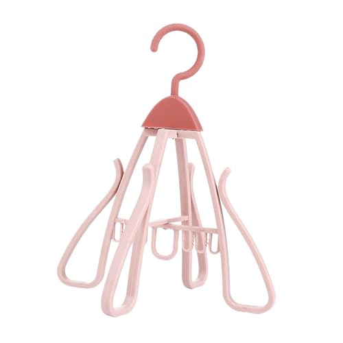 Gcljlmy Schuhregal, Schuhtrocknerhaken, Organizer, Balkon, Mehrzweck, Schlafzimmer, faltbar, drehbar, vielseitig, Haken zum Aufhängen von Schuhen (Rosa) von Gcljlmy