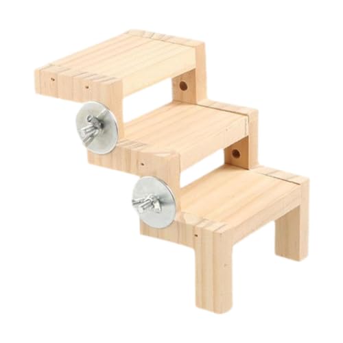 Gcljlmy Vogelkäfig-Kletterleiter, Haustier-Papagei-Spielständer, tragbarer Vogelspielplatz, Papagei-Leiter-Spielzeug für Kakadus, Finken, Wellensittiche, Aras (12 X 9.3 X 5.3 cm) von Gcljlmy