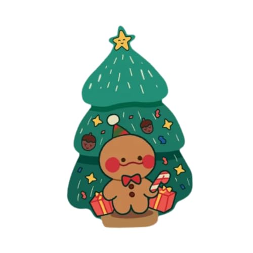 Gcljlmy Weihnachts-Bodenmatte, Bodenteppich, rutschfest, dekorative Weihnachtsbaum-Fußmatte, Fußmatte für Veranda, Innenbereich, Eingang, Küche, Veranda (40x60 cm) von Gcljlmy