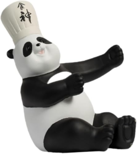 Gcljlmy Weinflaschenhalter, Tierstatue, Figur, Einweihungsgeschenk, modernes, kreatives Weinflaschenregal, Tisch-Weinregal für Zuhause (15x17x20.5 cm,Panda) von Gcljlmy