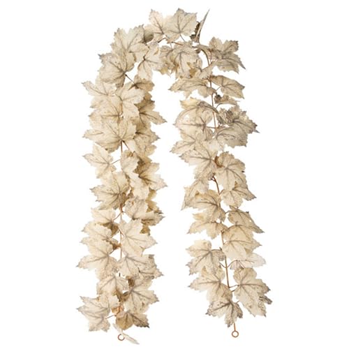1pc Maple Blattgirlande, 69 Zoll lebensechter Herbstblätter Girlande, hängende Herbstgirlande, dekorative gefälschte Blätter Reben für Wohnzimmer Bürotische Hochzeitsdekoration von Gcroet