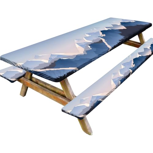 3pcs/Set -Picknicktischabdeckung mit Bankabdeckungen 8 Fuß wasserdichte Picknicktischabdeckungen mit elastischem Camping -Tischdecke für Outdoor -Camping, Style 2 3pcs/Set -Picknicktischabdeckung mit Bankabdeckungen 8 Fuß wasserdichte Picknicktischabdeckungen mit elastischem Camping -Tischdecke für Outdoor -Camping, Style 2 von Gcroet
