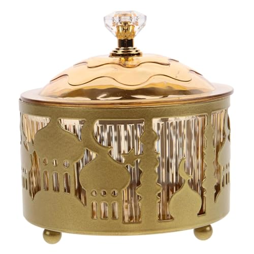 Gcroet 1pc Gold Serving Tablett mit Deckel, Eisen Ramadan Dekorationen, 3,5x3.5 Ramadan -Tablett Metall Servierplatte Hochzeitstorte Teller Islamische Ramadan -Dekor für Eid Dessert Süßigkeitenkuchen Gcroet 1pc Gold Serving Tablett mit Deckel, Eisen Ramadan Dekorationen, 3,5x3.5 Ramadan -Tablett Metall Servierplatte Hochzeitstorte Teller Islamische Ramadan -Dekor für Eid Dessert Süßigkeitenkuchen von Gcroet
