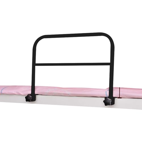 Bettschienen für ältere Erwachsene Sicherheit Robustes Bett Wachschienen Verstellbare Bettsicherheitsschienen für Senioren greifen Stangen an, die am Bett Vorbeugung 18,1x11.8 '' Schwarz von Gcroet