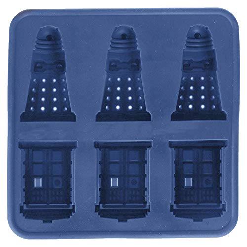 Gcroet Silikon-EIS-würfel-behälter Tardis Doctor Who Eiswürfel-behälter Praline-Cube DIY Backen-Werkzeuge von Gcroet