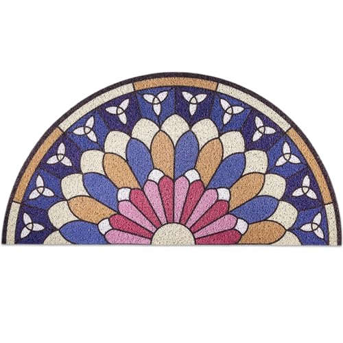Halbe runde Türmatte, 31, 5x15, 8 Zoll PVC -Halbmond -Teppich gestrandet, Eingangsteppich für Wohnzimmer, Schlafzimmer, Spielzimmer. Halbe runde Türmatte, 31, 5x15, 8 Zoll PVC -Halbmond -Teppich gestrandet, Eingangsteppich für Wohnzimmer, Schlafzimmer, Spielzimmer. von Gcroet