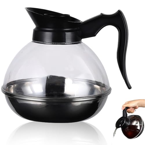 Kaffee -Dekanter 1.6L Kaffee Carafe Food Grade Topf Ersatzhitze -Widerstand Pot Pass Tropfmaschine, Induktionskocher. von Gcroet