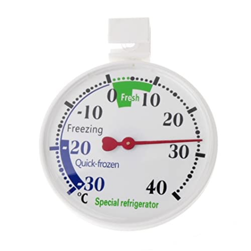 Kühlschrank -Gefrierschrank -Thermometer Großes Zifferblattkühlschrank Temperaturmessgerät mit Saugbecher. von Gcroet