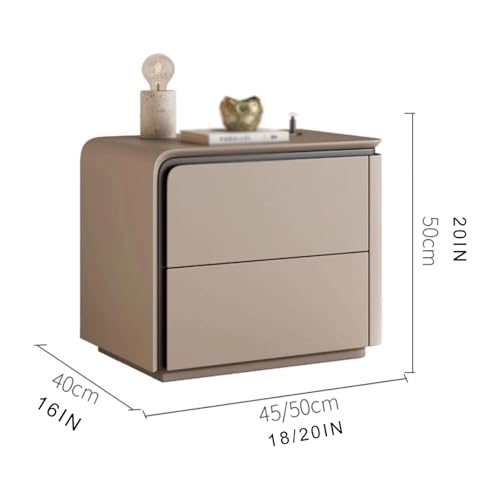 GddOGUK Beistellschrank Schlafzimmer-Nachttische 40 cm, 45 cm, 50 cm, moderner Nachttisch aus Holz, 2-stufiger Nachttisch, mit Schublade und Ablagefach modern GddOGUK Beistellschrank Schlafzimmer-Nachttische 40 cm, 45 cm, 50 cm, moderner Nachttisch aus Holz, 2-stufiger Nachttisch, mit Schublade und Ablagefach modern von GddOGUK