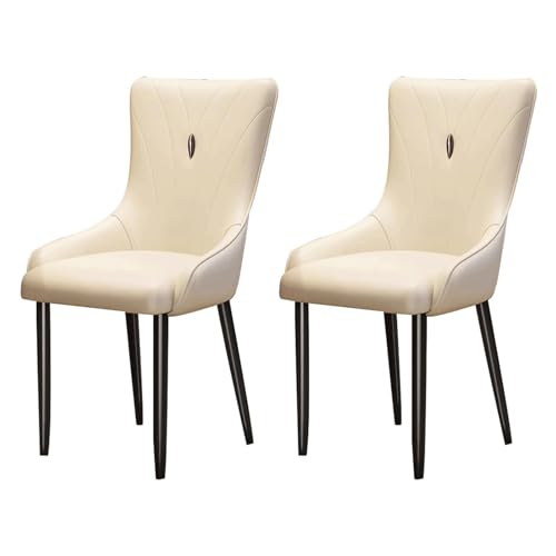 GddOGUK Moderne armlose Esstühle mit hohen Rücken Küchenstühlen Leder gepolstert Essneitenstuhl Set 2 Gaststuhl GddOGUK Moderne armlose Esstühle mit hohen Rücken Küchenstühlen Leder gepolstert Essneitenstuhl Set 2 Gaststuhl von GddOGUK